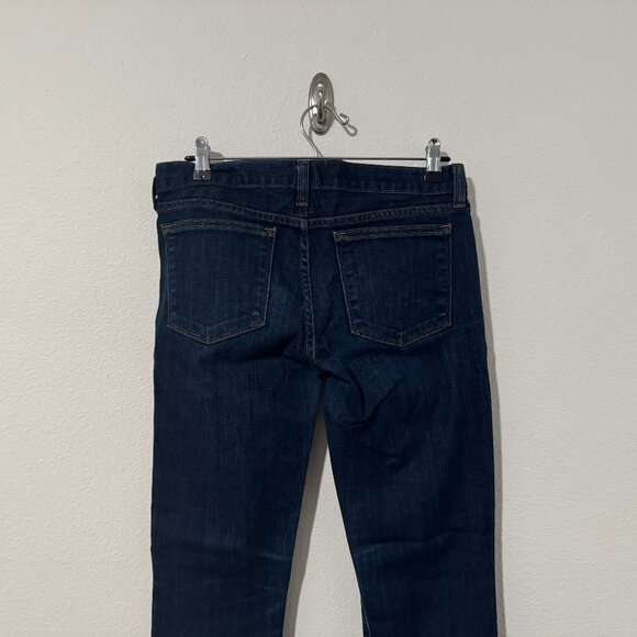 J Crew Low Rise Toothpick Skinny Ankle Jeans Dark Wash Stretch Sz 27 (31x28) EUC - Picture 7 of 13